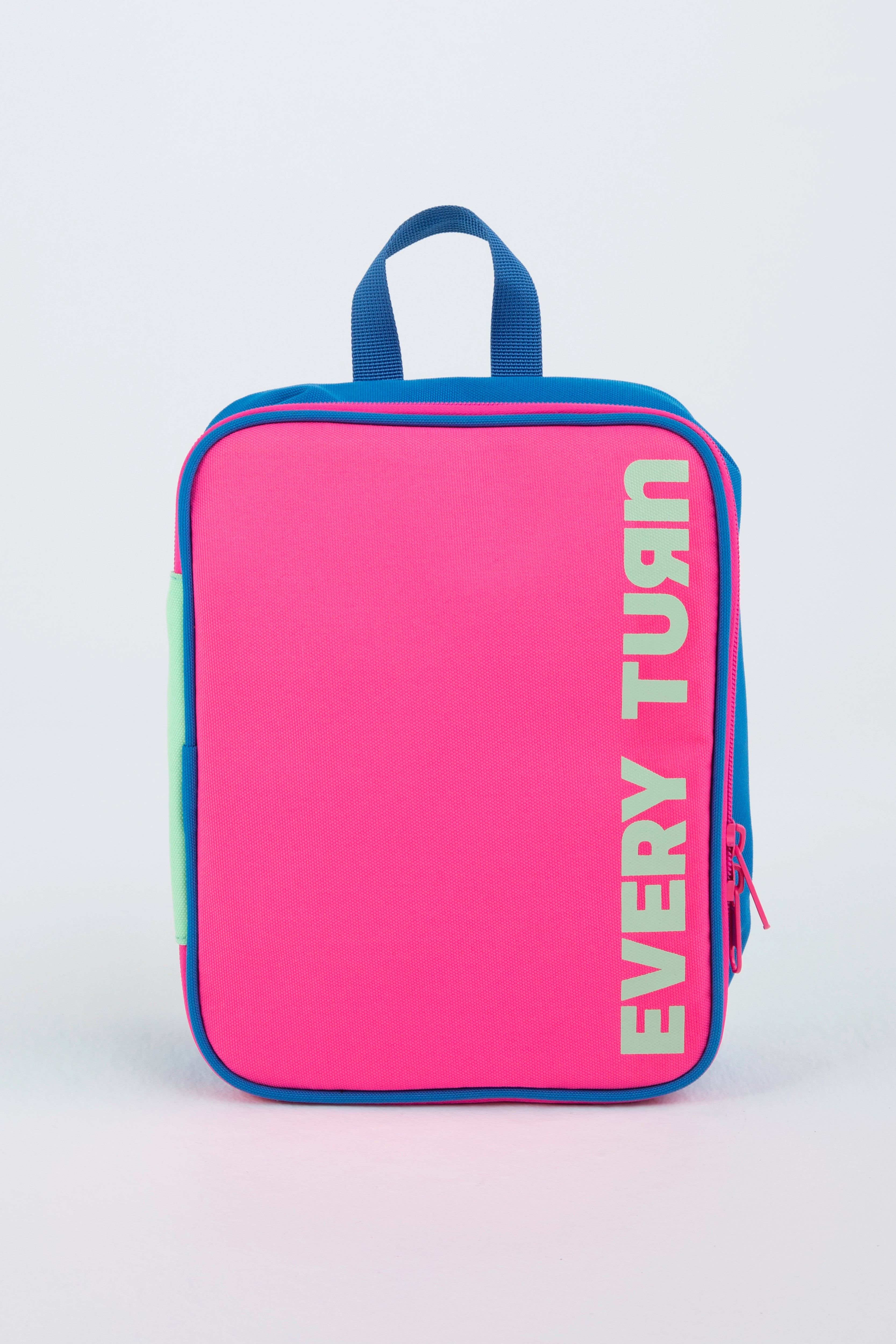 Colour Pop Lunch Box | Vibrant Colorful | Zip Closure, Insulated Lining | Every Turn Teen Activewear | Every Turn