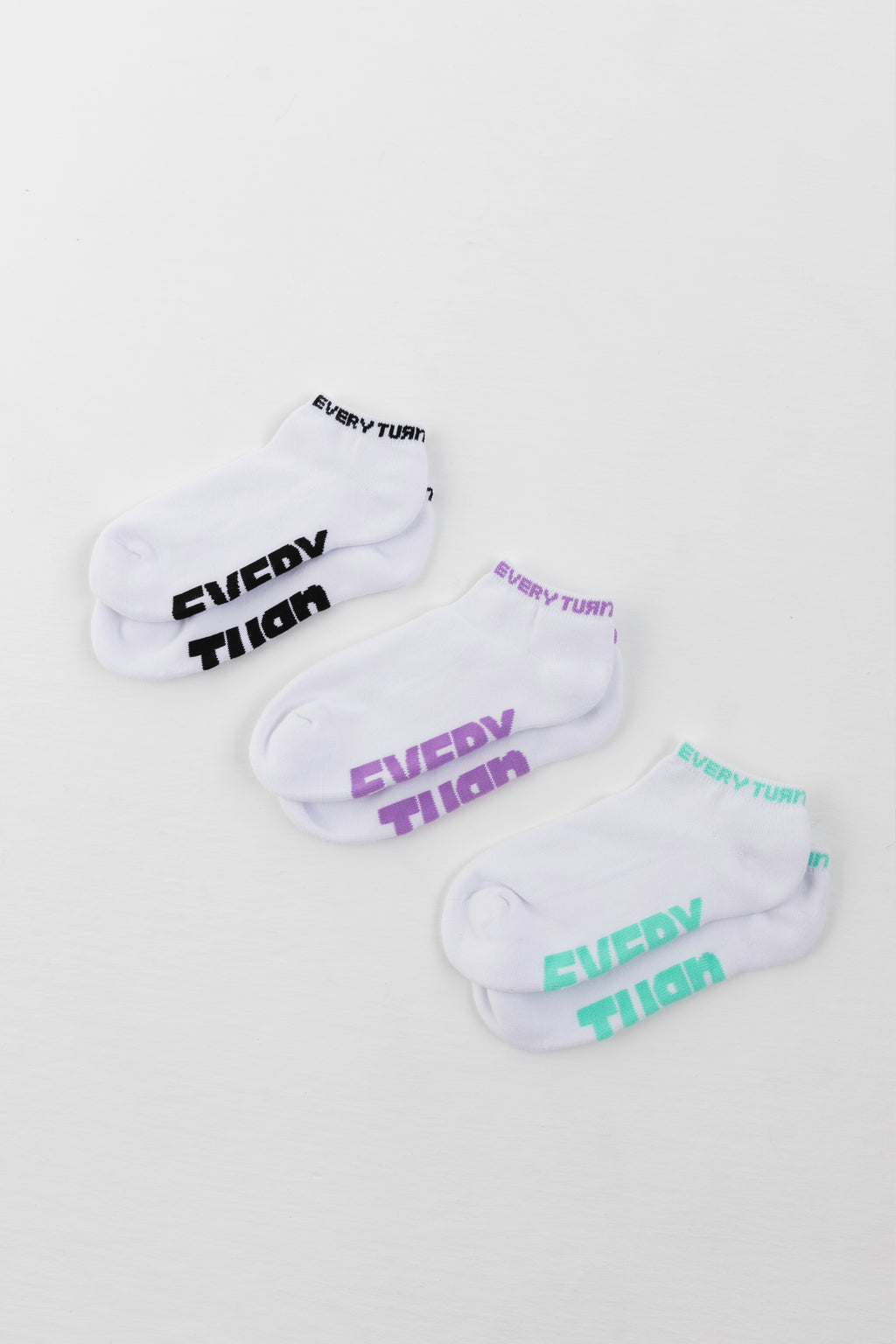 Every Turn Active Sock - 3pk Multi | Every Turn