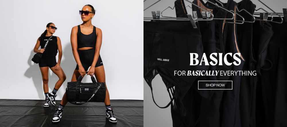 Black Basic Teen Activewear