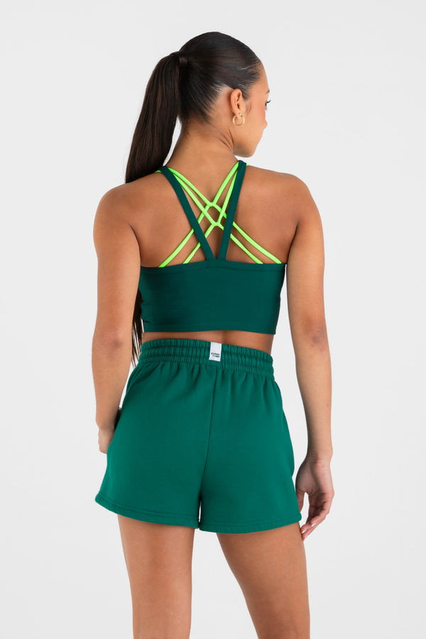 Eternal Energy Rib Singlet Hawaii Green - Back View
