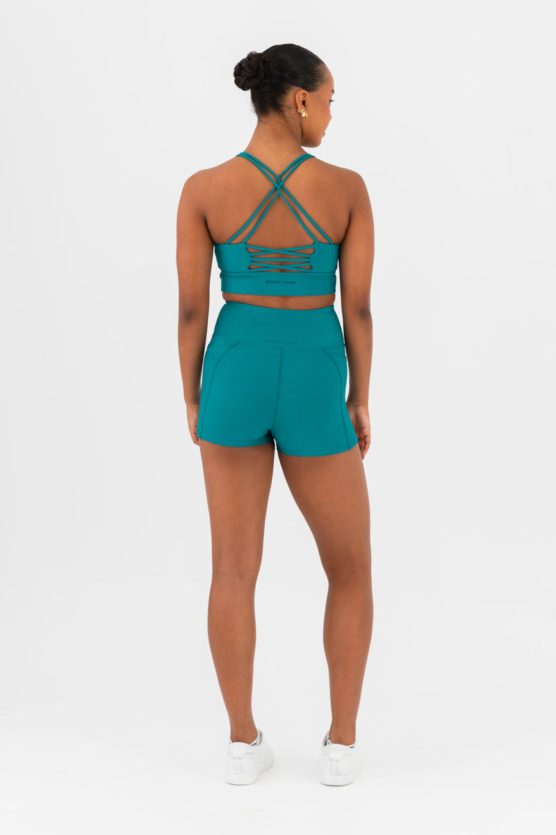 Phone Pocket Short in Amazonia by Every Turn - Back Product View