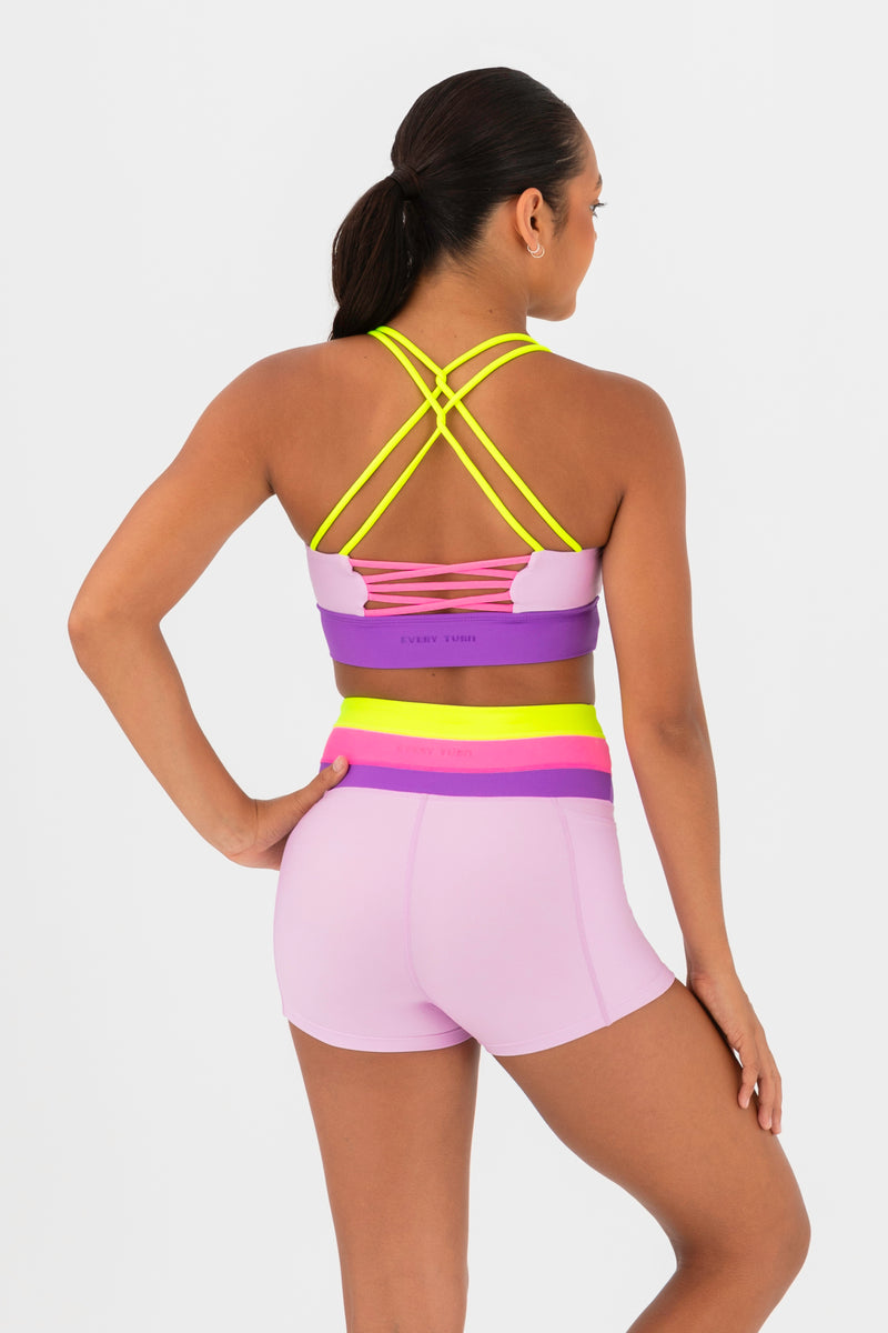 Porsha Crop Top in Fairy Floss by Every Turn - Back Product View