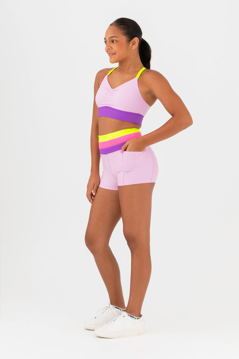 Porsha Crop Top in Fairy Floss by Every Turn - Side Product View
