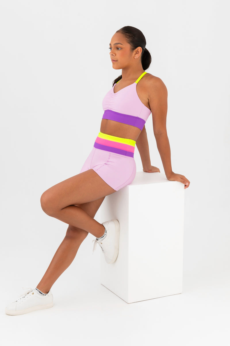 Porsha Crop Top in Fairy Floss by Every Turn - Side Product View