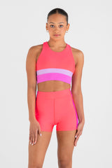 Sports Club Crop Top in Cantaloupe - Front View