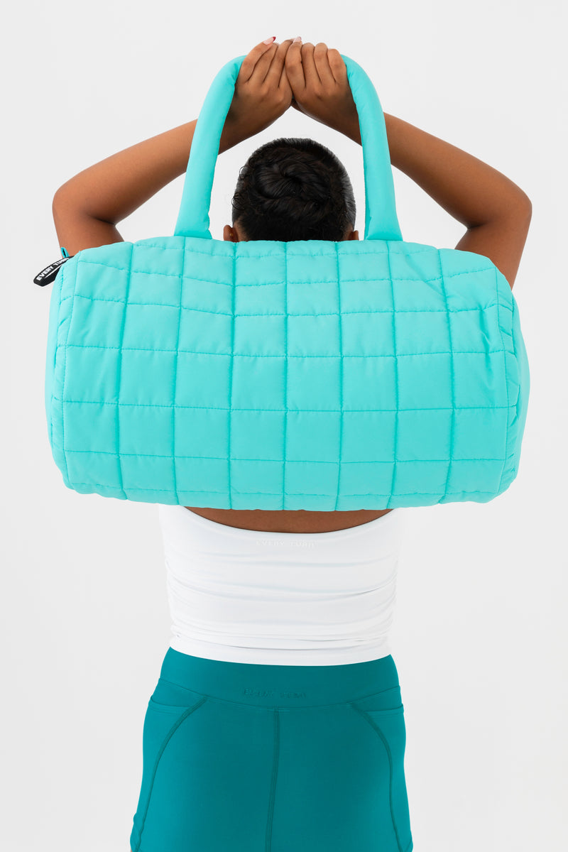 Try-Outs Bag in Maldives Blue by Every Turn - Girl Holding Bag