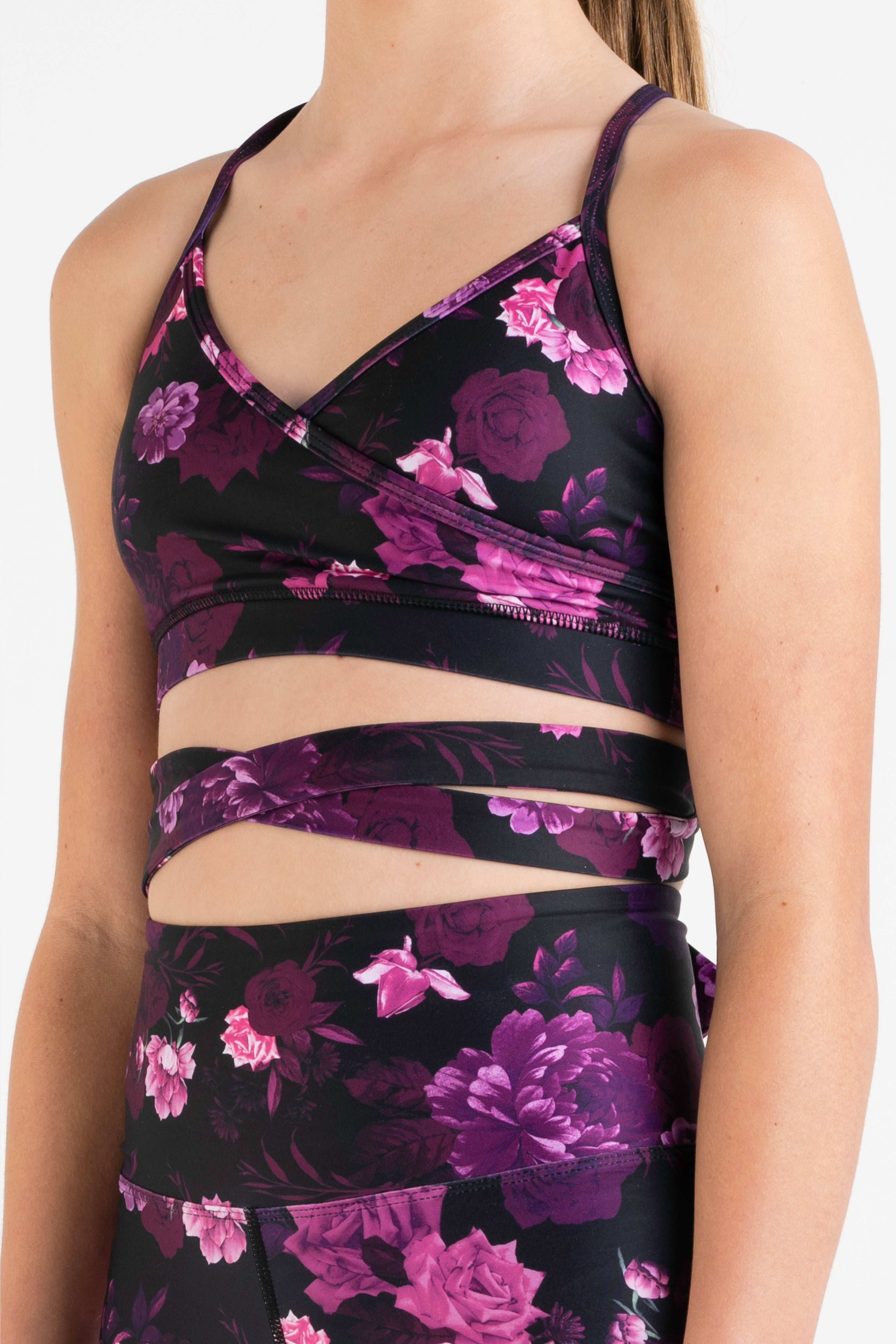 Aira Wrap Top in Ballet Pink